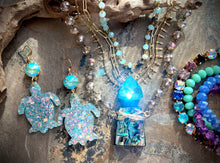 Shimmer Sea Turtle Earrings