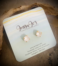 8mm crystal stud earrings
