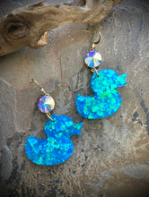 Rubber Duck Glitter Earrings