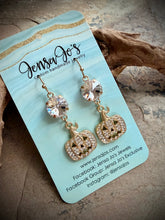Rhinestone Pumpkin Earrings