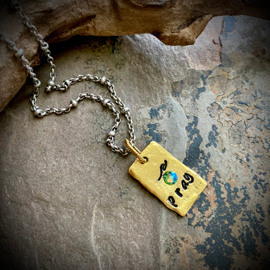 Seaside Pray Tag Necklace