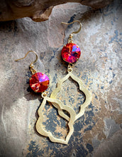 Peyton Pink Crystal Earrings