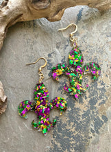 Foil Fleur de Lis Earrings