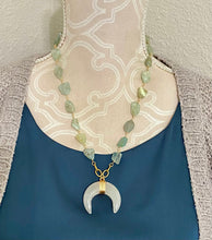 Meredith Aquamarine Horn Necklace