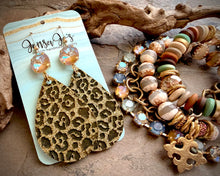 Cheetah Glitter Earrings