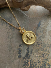 Queen Bee Coin Necklace
