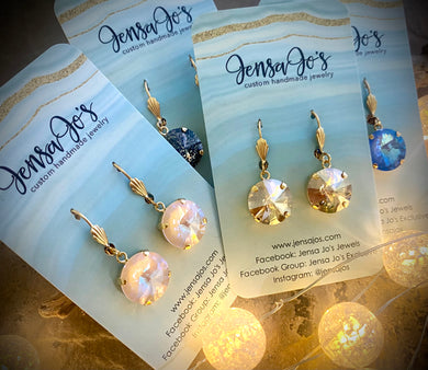 Crystal drop earrings