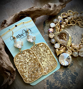 Golden Hour Glitter Earrings