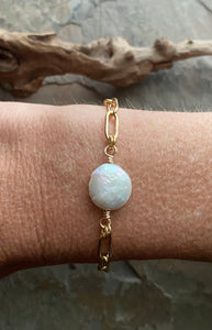 Angie Coin Pearl Bracelet
