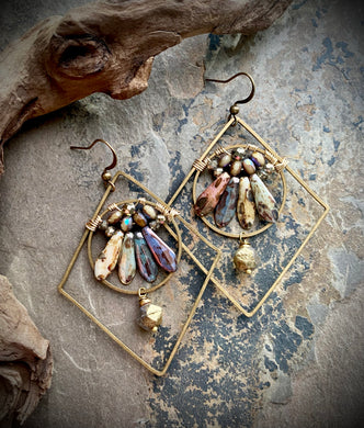 Raven Beaded Earrings