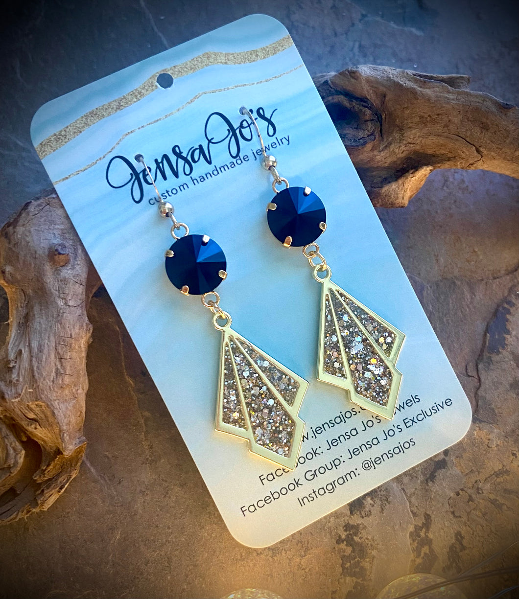 Gatsby glitter earrings