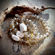 Tinsley Cross Pearl Bracelet- Mixed
