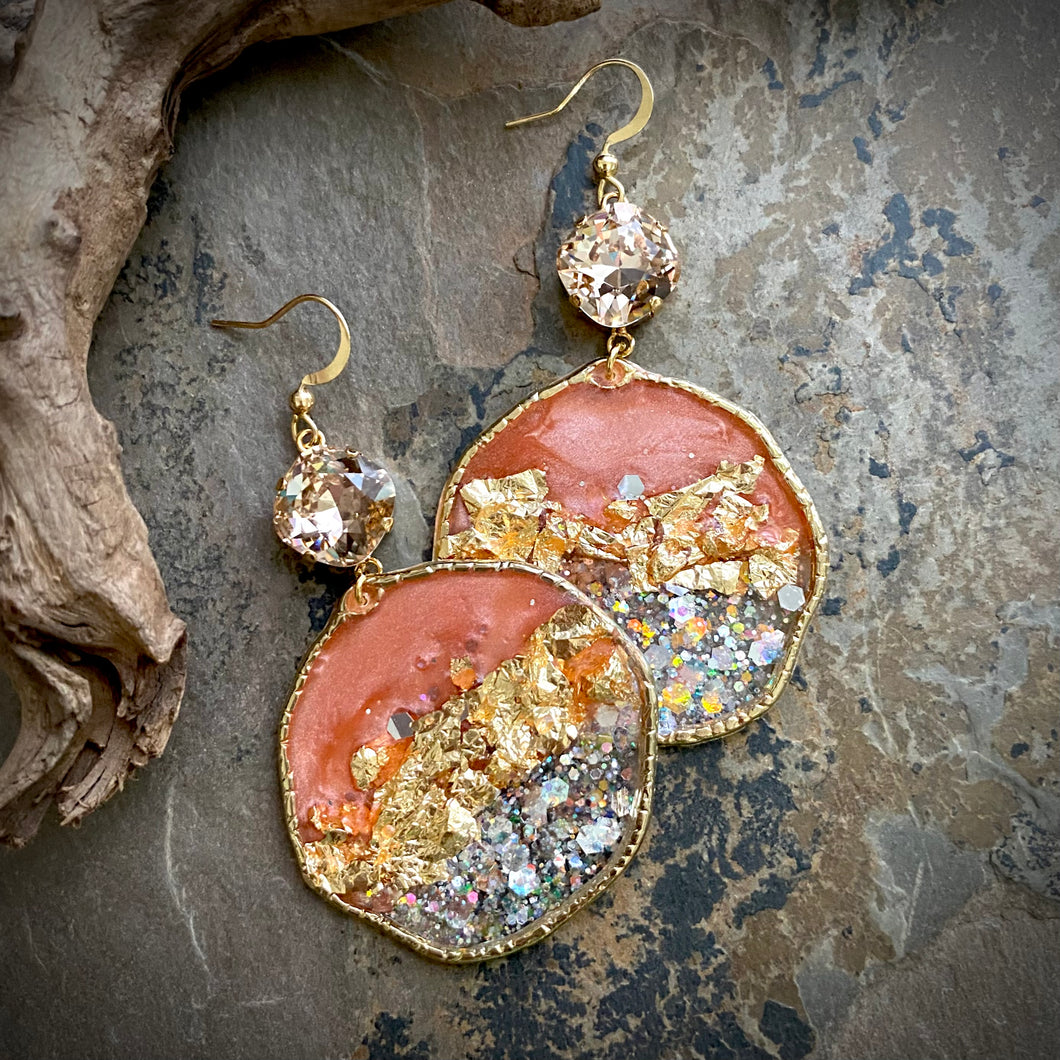 Carly Coral Earrings