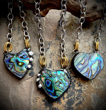 Brielle Abalone Heart Necklace