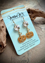 Rhinestone Pumpkin Earrings