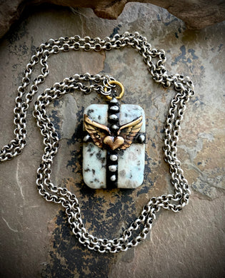 Jameson Winged Heart Necklace