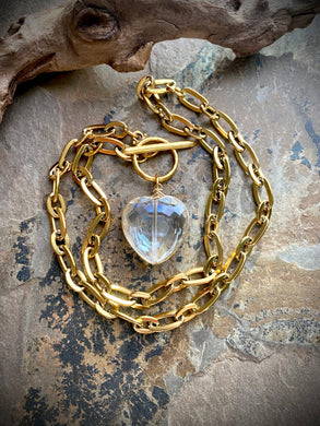 Everlee Crystal Heart Necklace