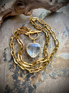 Everlee Crystal Heart Necklace