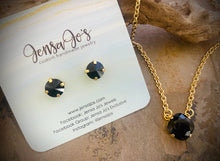 Crystal stud & necklace set