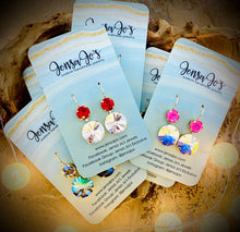 14/8mm crystal drop earrings