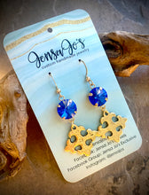 Celtic cross crystal earrings