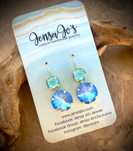 14/8mm crystal drop earrings