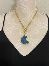 Sola Labradorite Crescent Necklace