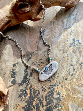Eliza Stamped Crystal Necklace