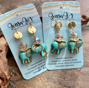 Colby Elephant Earrings