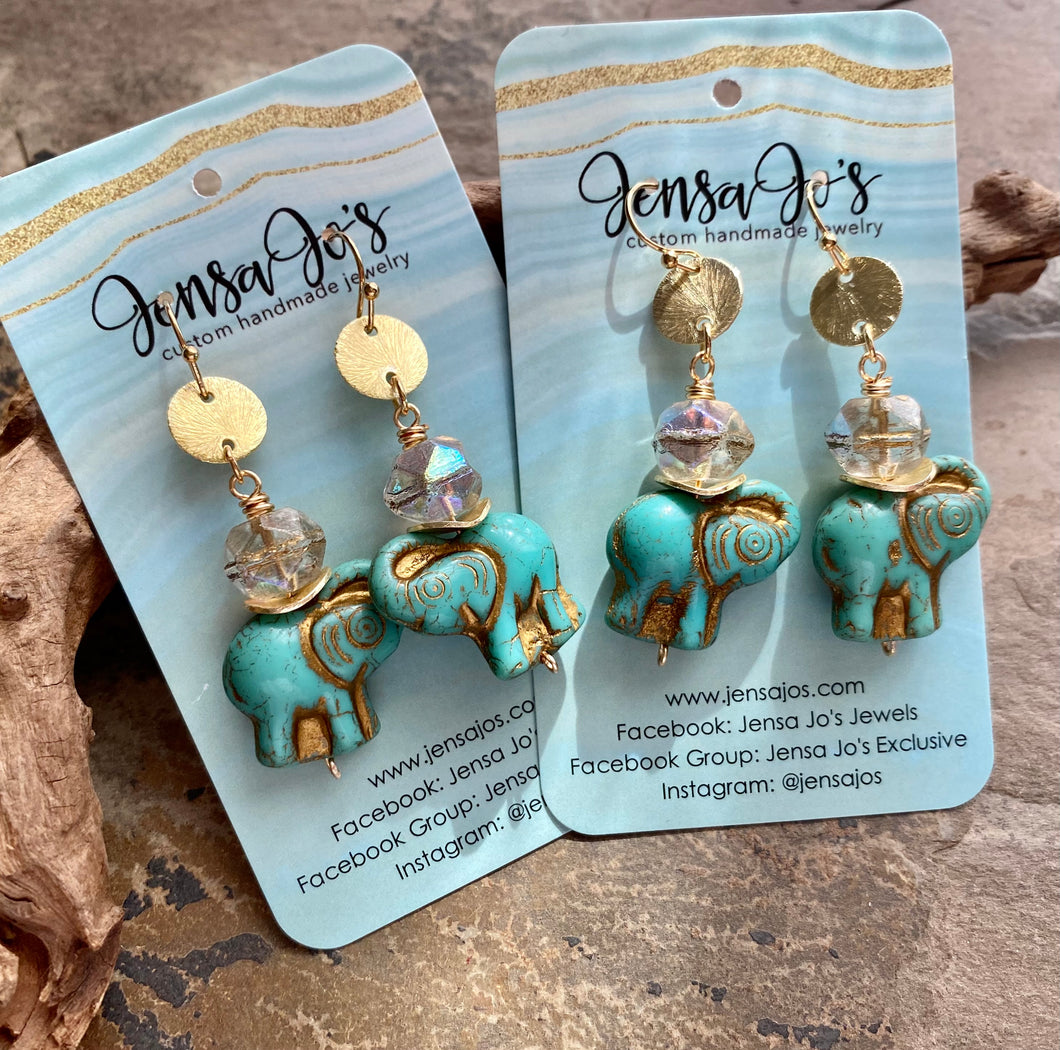 Colby Elephant Earrings