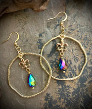 Brielle Fleur de Lis Hoops