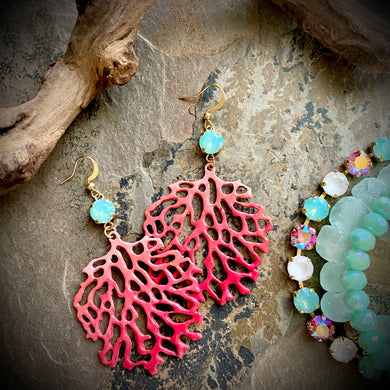 Etta Coral Earrings