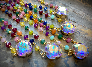Color Bomb Crystal Necklace