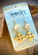 Celtic cross crystal earrings