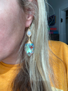 Ada Crystal and Pearl Earrings