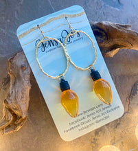 Christmas bulb earrings