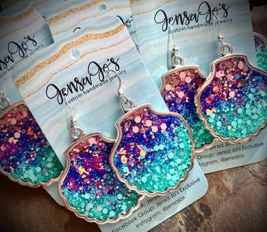 Jodi Seashell Glitter Earrings