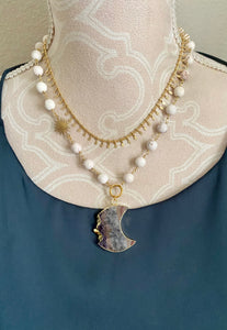 Lolita Amethyst Crescent Necklace