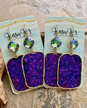 Mardi Purple Earrings