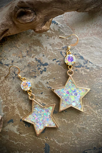 Star Light, Star Bright Glitter Earrings