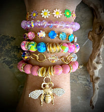 Pink & Gold Honeybee Bracelet