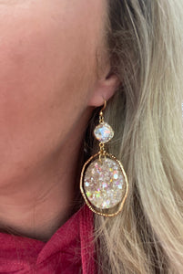 Dallas Shimmer Hoop Earrings