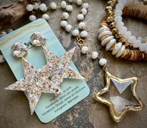 Lillian White Star Earrings