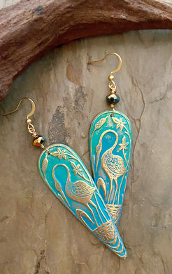 Heron Earrings