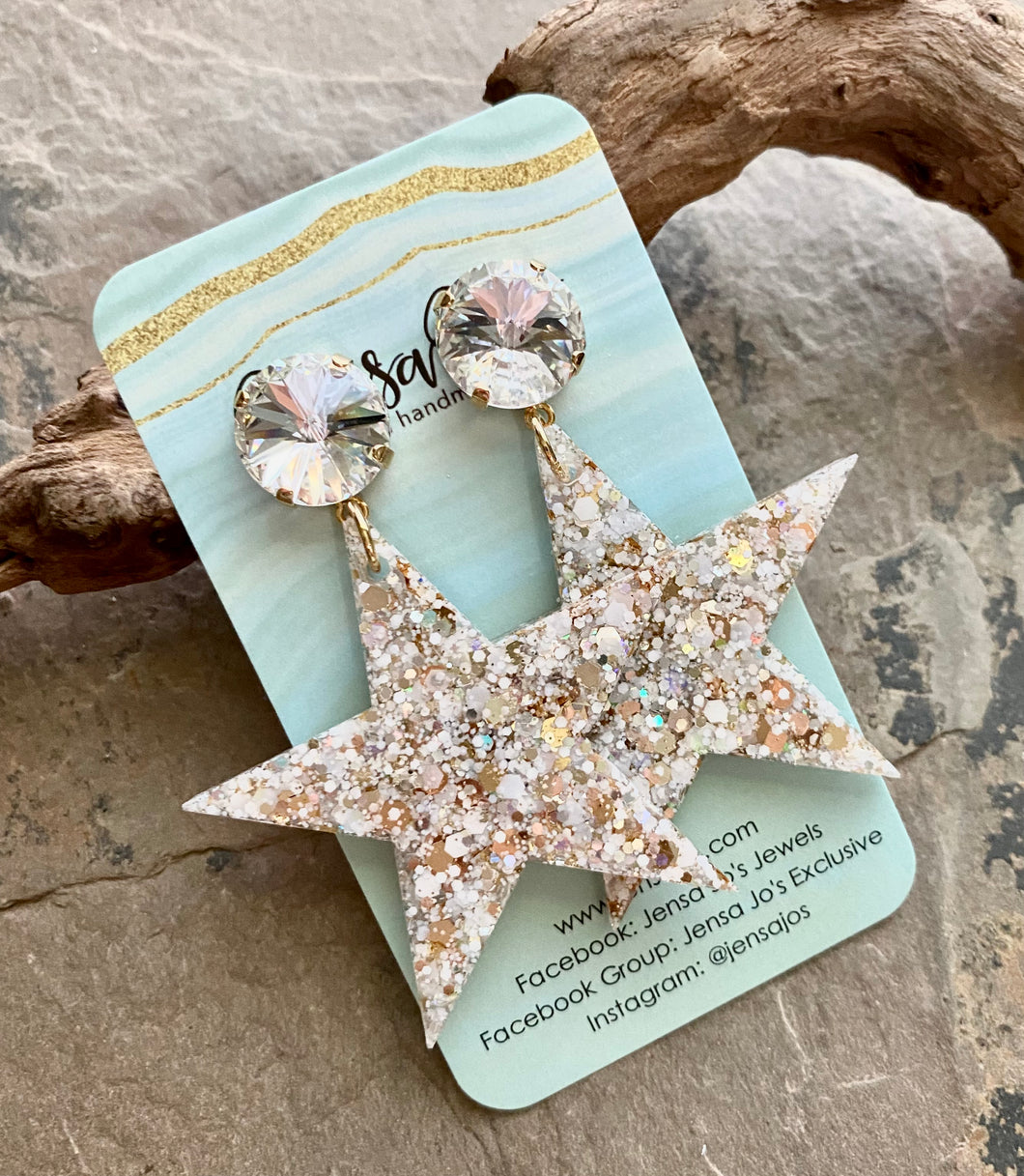 Lillian White Star Earrings