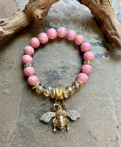 Pink Bee Bracelet