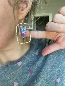 Maggie Multicolored Spike Earrings