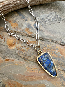 Gemstone Arrowhead Necklace