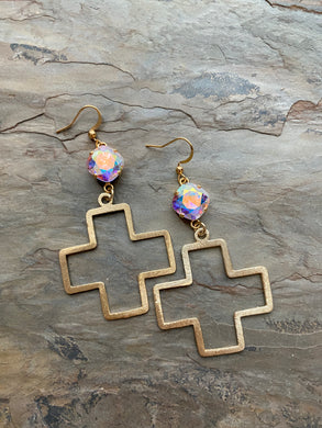 Large Cross Earrings