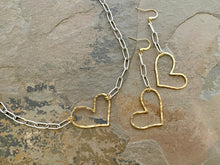Hammered Heart Layering Necklace